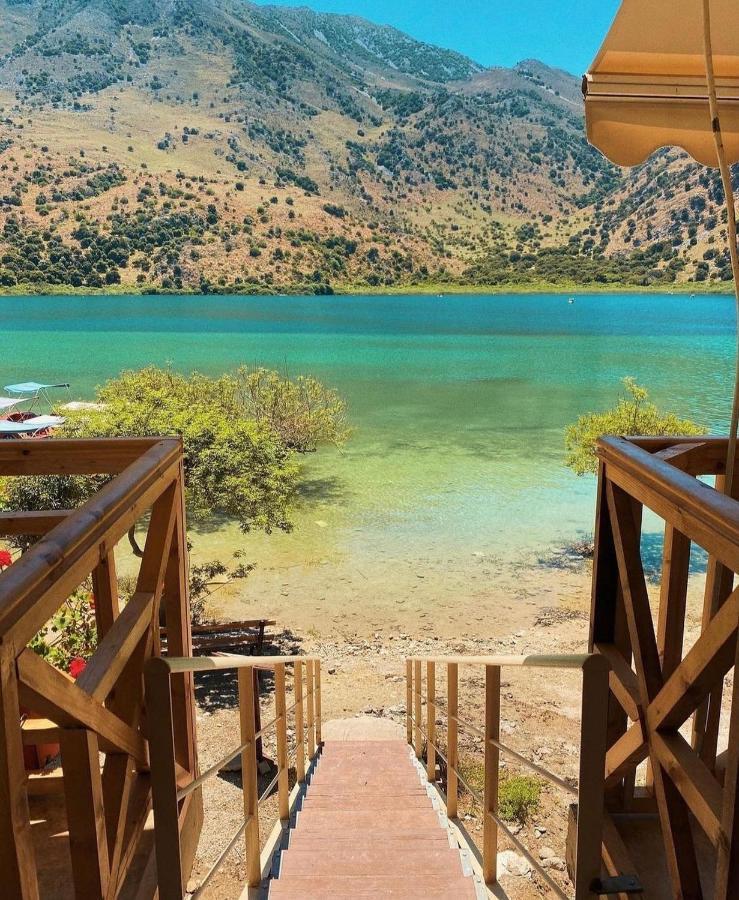 Korissia With Lake View Kournás Exterior foto